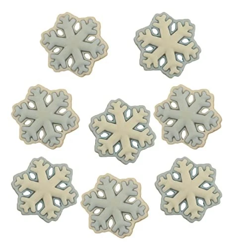 Buttons Galore Snowflake Christmas Novelty Craft Buttons - 65 Pieces - Image 3 of 4