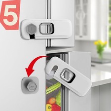 5 Pack Fridge Locks Child Safety Refrigerator Freezer Door Latch Baby Proof