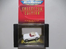 MICRO MACHINES CHEVROLET CHEVY CORVETTE 1954 ROADSTER WHITE SERIES 1 NEW GALOOB