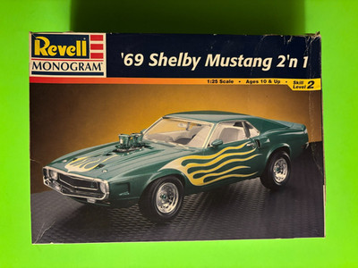 '69 Shelby Mustang 2'n 1 プラモデル 1969 FORD SHELBY MUSTANG COUPE 2N1 MODEL KIT REVELL 1/25 SCALE NEW