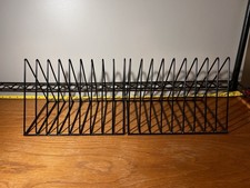 Lot Of 2 Vinyl Record Storage Holder Stand Metal Wire Rack Organizer LP Albums