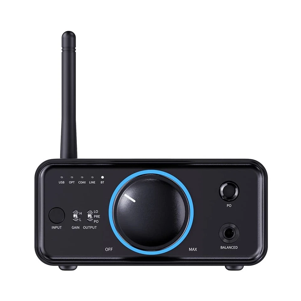 K7BT Balanced HiFi DAC Bluetooth Headphone Amplifier AK4493S*2, XMOS XU208 PC... - Image 3 of 4