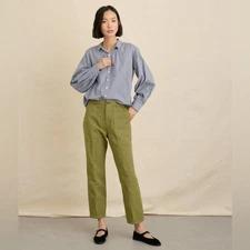 Alex Mill Kit Shirt in Mini Gingham In Navy and White S NWOT