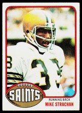 Mike Strachan, 1976 Topps, #353, New Orleans Saints, RC