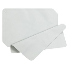 5Pcs 13.4"x9" Microfiber Glasses/Goggles Cloth Grey
