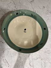 2 x Poole Pottery Fresco Pasta/Soup Bowls by Rachel Barker 24cm Dia, in green