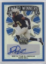 2022 Leaf Metal Draft Award Winners Blue Prismatic 29/30 David Bell Auto 0u66