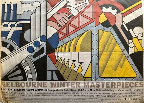 ROY LICHTENSTEIN AMERICAN PREPAREDNESS NGV EXHIBITION POSTER 2007