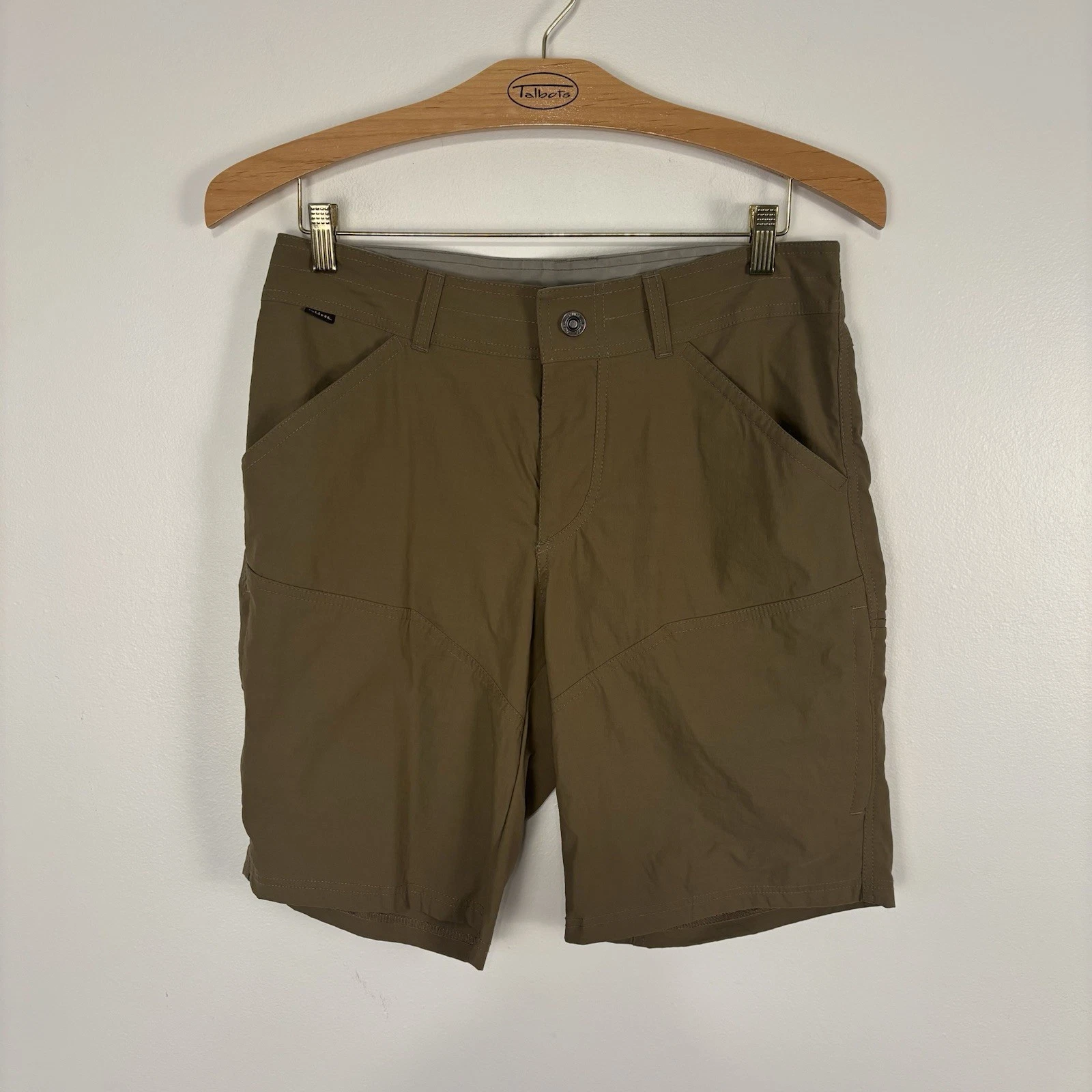 KUHL Mens Shorts Renegade Hiking Pockets Chino 5121 Size 32 Dark Khaki