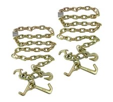 5/16" x 6' G70 Tow Chain w/ RTJ & Grab Hook w/ Enlarged Links - Plain on One ...