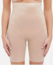 SPANX Thinstincts High-Waisted Mid-Thigh Short Nude Beige 10006R Size XL 10864