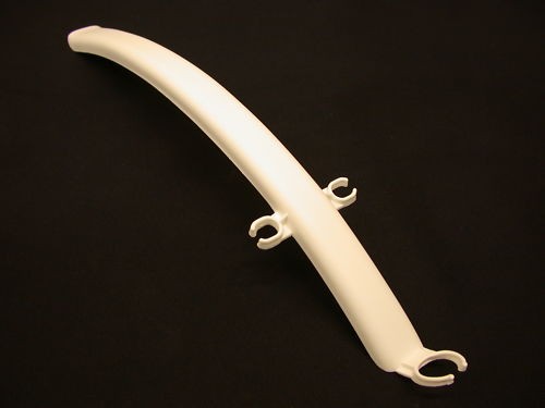 REAR CLIP ON SPLASH MUDGUARD ROAD SPORTS OR FIXIE BIKE WHITE - Picture 2 of 2