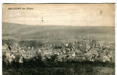 Deutschland Ak Bendorf Am Rhein - Total Blick 1918 Auf Ullmann Koblenz Postkarte