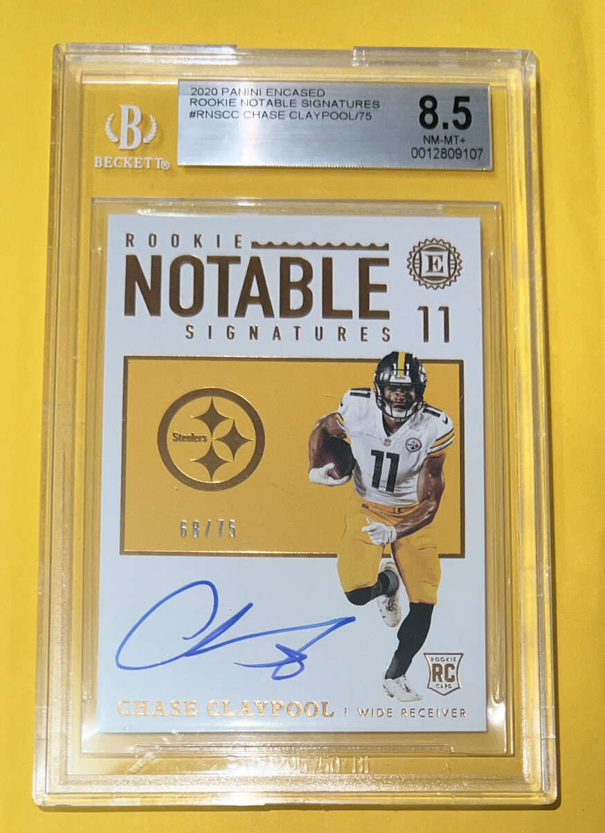 Chase Claypool Panini Select Select Signatures Prizm #SSCCL Base