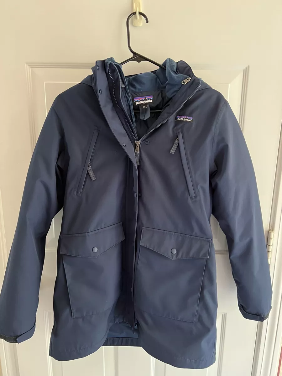 Patagonia Tres 3-in-1 Parka, Size XXL (16-18) Girl, Blue | eBay