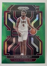 2021-22 Panini Prizm Evan Mobley Green Prizm Rookie RC 🔥 Cleveland Caveliers