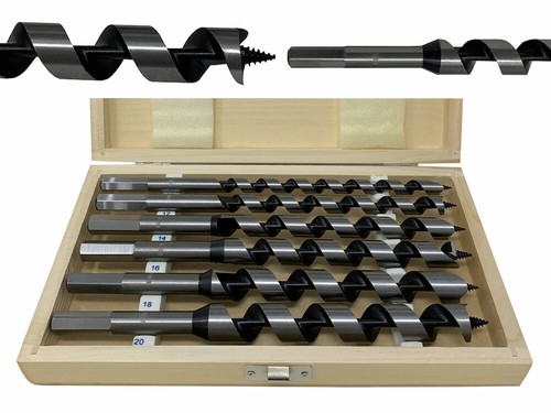 Wood Auger Drill Bit Set 6pc 230mm 10 