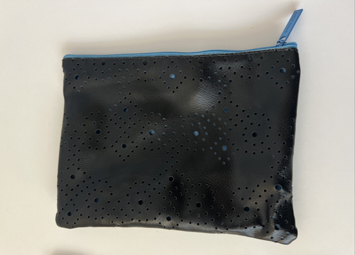 COLE HAAN AMERICAN AIRLINES amenity kit bag 3LAB Collection Black Blue - Picture 10 of 12