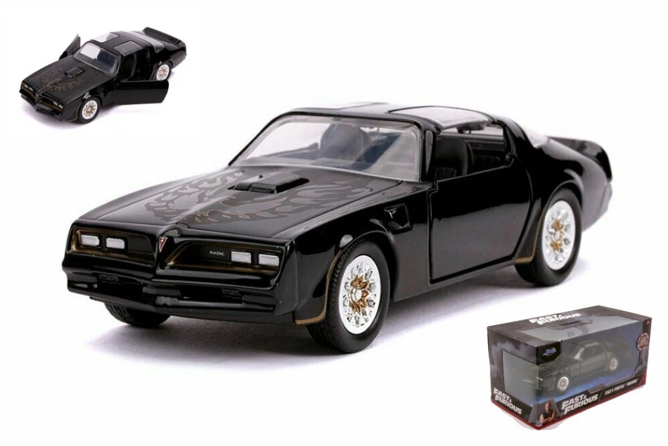 MODELLINO AUTO STATICO JADA TOYS TEGO'S PONTIAC FIREBIRD FAST FURIOUS NERO 1/32 - Immagine 2 di 4