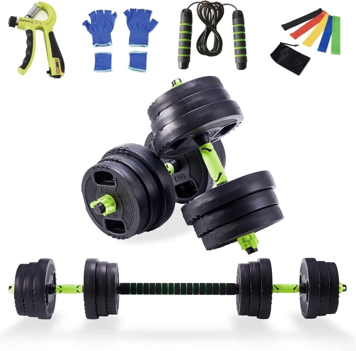 20Kg 3in1 HIGH quality adjustable Dumbbells Set FREE NEXT DAY