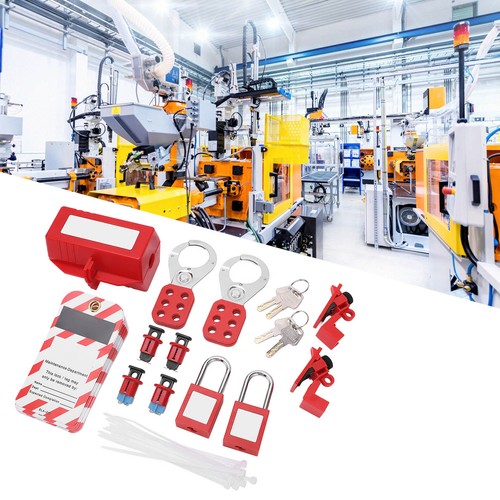 Electrical Circuit Breaker Lockout Tagout Kit Safty Padlock Loto Tags Hasps BGI - Picture 10 of 12