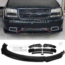 For Chevy Trailblazer SS 2003-2009 Gloss Black Front Bumper Splitter Spoiler Lip