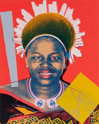 ANDY WARHOL Poster or Rolled Canvas Print ''Queen Ntombi Twala of Swaziland''