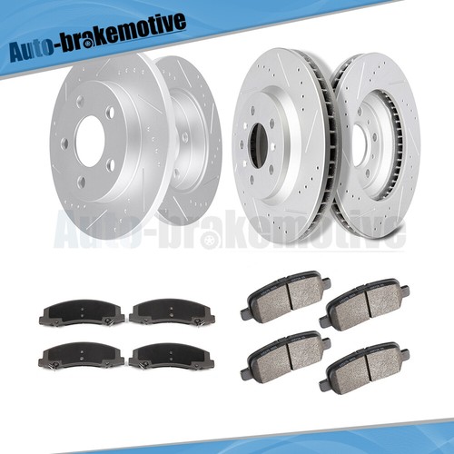 FOR CHEVROLET IMPALA CHEVROLET IMPALA LIMITED FRONT & REAR BRAKE ROTORS AND PADS - Picture 4 of 12