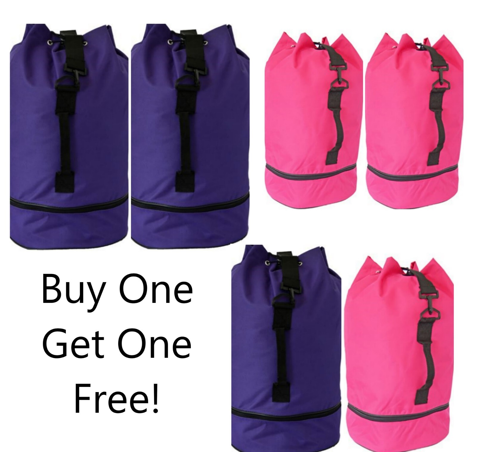 BOLSO DE LONA MOCHILA DEPORTIVA BOLSO DE HOMBRO GIMNASIO CICLISMO COMPRA UNO Y OBTÉN UNO GRATIS