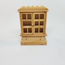 EHI Dollhouse Miniature Collection Furniture  China Cabinet Unfinished 
