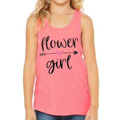 Flower Girl Trend Kids' Jersey Tank - Flower Girl Idea - Trendy Quote Clothing
