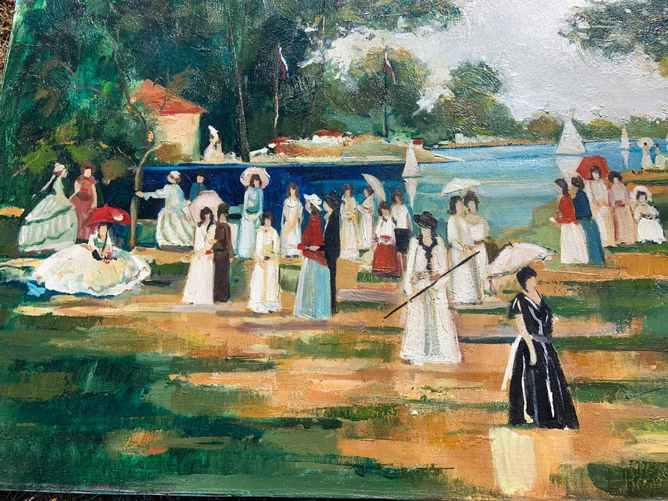 Pintura al óleo impresionismo francés ruso Dimitri Hoistoff Foto 2 de 4