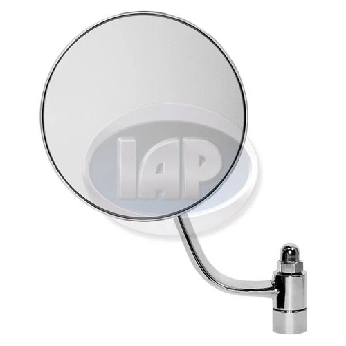 LEFT SIDE CHROME OUTER DOOR MIRROR ROUND VOLKSWAGEN T1 BUG BEETLE 1949-1967