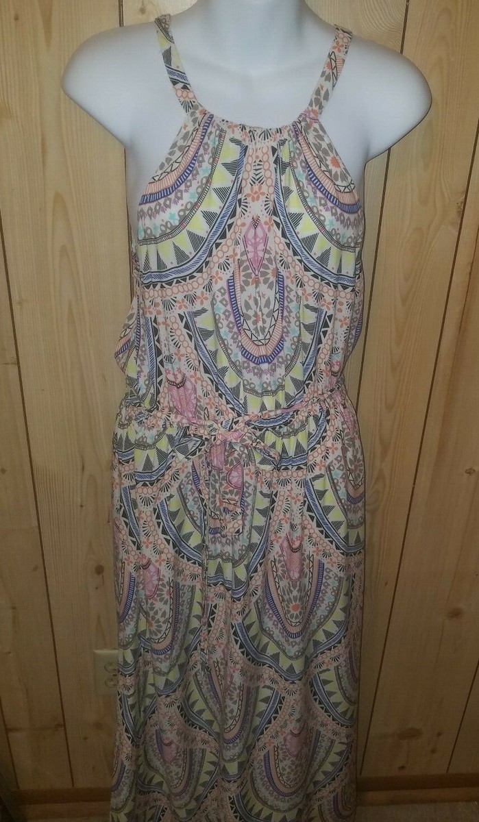 Sunny Girl Size Medium Women's Dress 100 % Rayon Multi Color | eBay