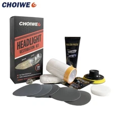 Headlight Restoration Kit Renewal With Protectant Fix Remove Buffer And Polish