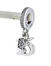 New 100% Authentic PANDORA 925 Ale 15th Birthday Dangle Charm Pendant 799540C01