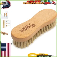 Durable Beech Wood Handheld Scrub Brush with Angled Bristles - Ideal for Floors