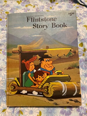 BOOK Vintage Flintstone Story Book Hanna Barbara Authorized Edition 1974