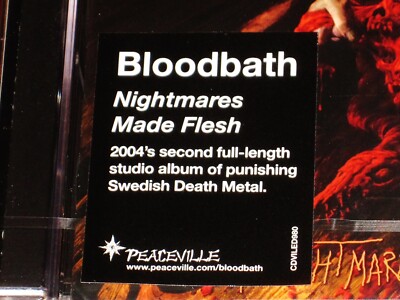 Bloodbath: Nightmares Made Flesh CD 2022 Reissue Peaceville EU