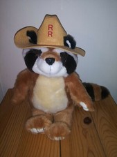 Ranger Rick 11" Plush Raccoon National Wildlife Federation Mascot - 1992 Vintage