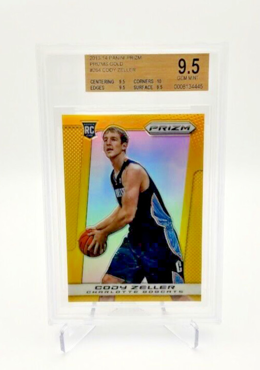 2013-14 Panini Prizm Cody Zeller Rookie #264 Gold Prizms 02/10 BGS 9.5 Gem Mint