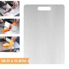 Titanium Cutting Board Double-Sided Titanium Cutting Boards for Kitchen Camping