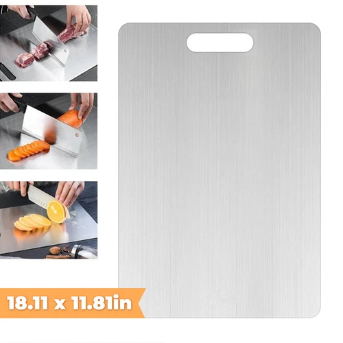Titanium Cutting Board Double-Sided Titanium Cutting Boards for Kitchen Camping