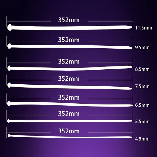 Silicone Penis Urethral Plug Urethra Stretching Stretcher Sounding Dilator Male - Picture 7 of 16