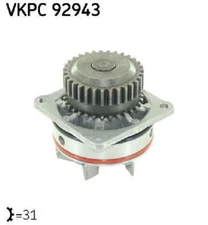 Genuine SKF Water Pump VKPC 92943 for Nissan Renault