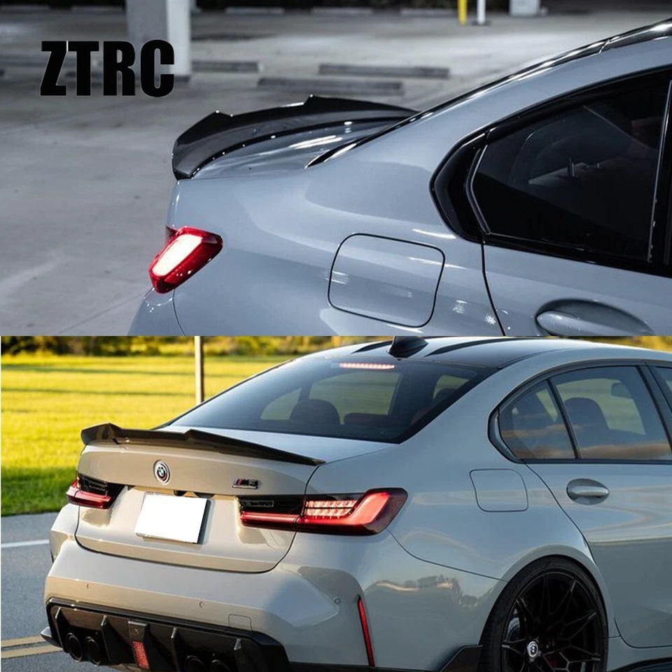 Carbon Fiber Trunk Wing Spoiler For BMW G20 320 330 M340i/M3 G80 2019-2024 Foto 2 de 4