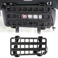 Vehicle Tactical Rigid Molle Panel Storage Sun Visor Gear Organizer Holder Auto.