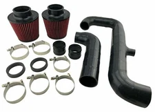 2" Relocated Silicone Hi Flow Air Intake Inlet Kit for 07-10 135i 335i N54 3.0L