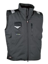 Cofra POLAR (04 ANTRACITE/NERO) Tg. 56 GILET DA LAVORO IMBOTTITO IMPERMEABILE