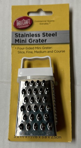 Tablecraft Silver Stainless Steel Mini Box Grater